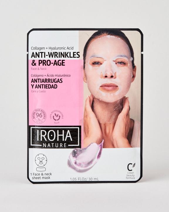 Produktbild Iroha Nature Nature - Cotton Face & Neck Mask Anti-Age (30 ml)