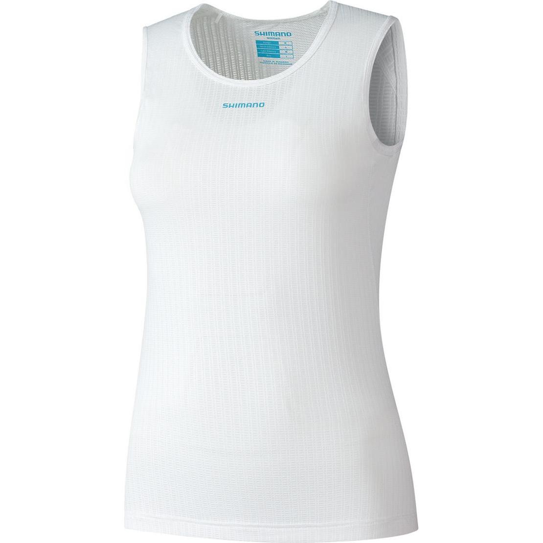 Shimano, Damen, Funktionsshirt, W'Svertex Mesh Sleeveless Baselayer White ((W'S) Xl) (XL), Weiss, XL
