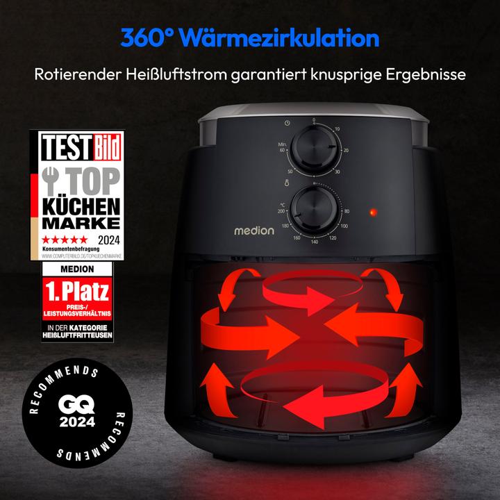 Actual product image Medion LIFE HeissluftFritteuse P30 L (MD13020)