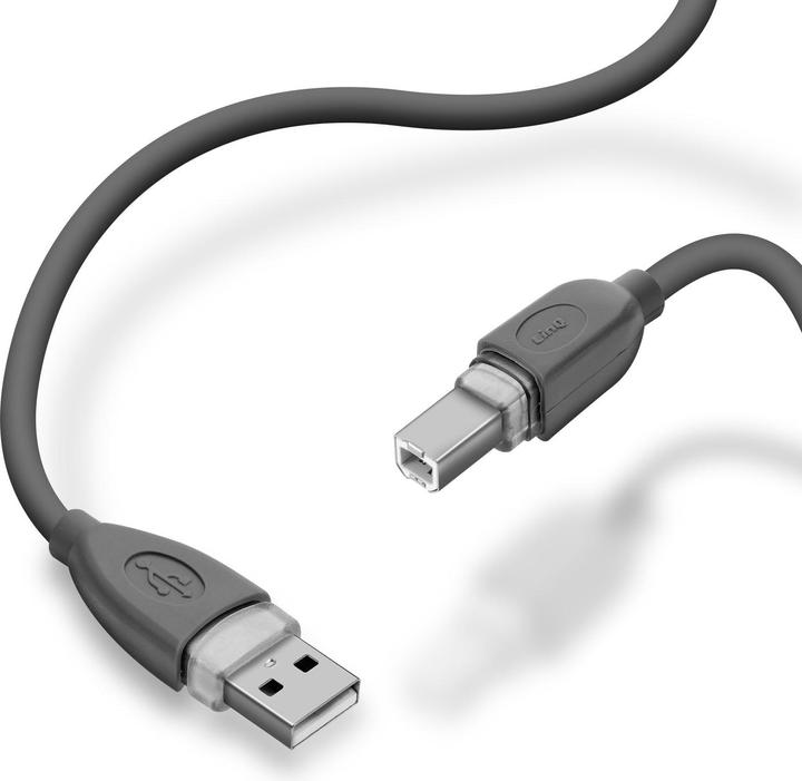 Actual product image LinQ USB-A 2.0 / USB-B 2.0 cable (3 m, USB 2.0)