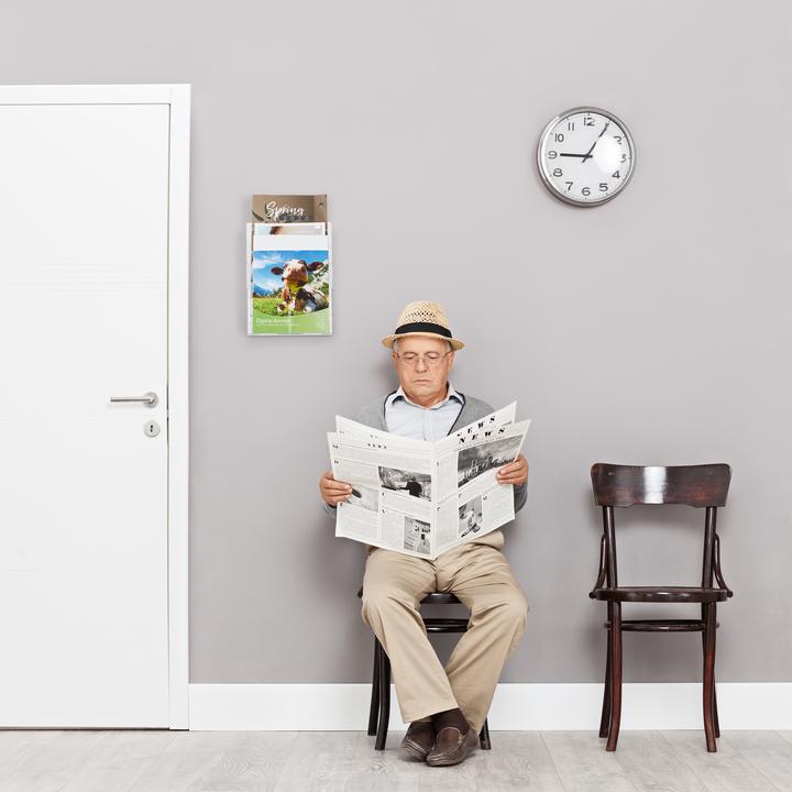 Immagine prodotto Relaxdays Porta Depliant A4/LunghezzaISO 3 Livelli Acrilico (A4, DL)