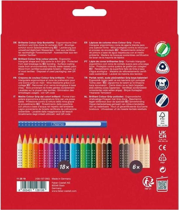 Produktbild Faber-Castell Colour Grip (Colour Grip SkinTon, 24 x)