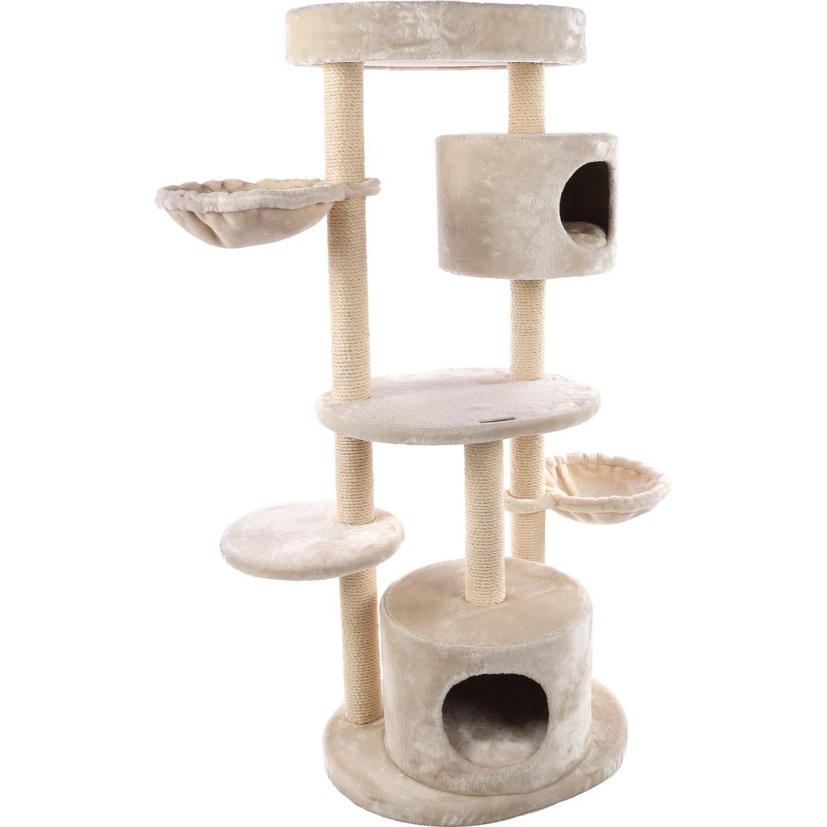 Comparer les prix de Flamingo INGA Katzenkratzer beige 103x50x142cm (142 cm, Beige), Arbre à chat
