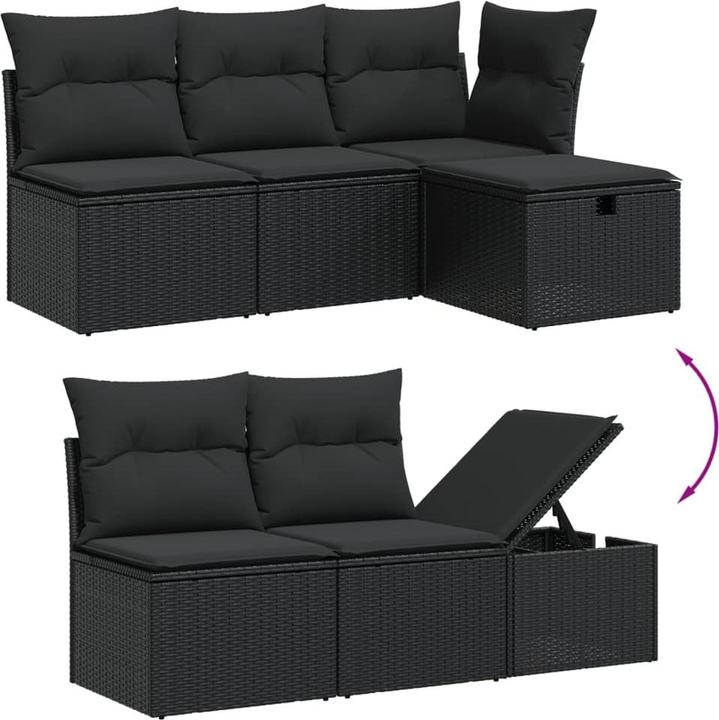 Actual product image VidaXL 10-piece garden lounge set with cushions