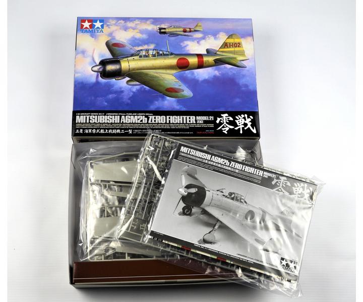 Actual product image Tamiya A6M2b Zero Model 21 (Zeke)