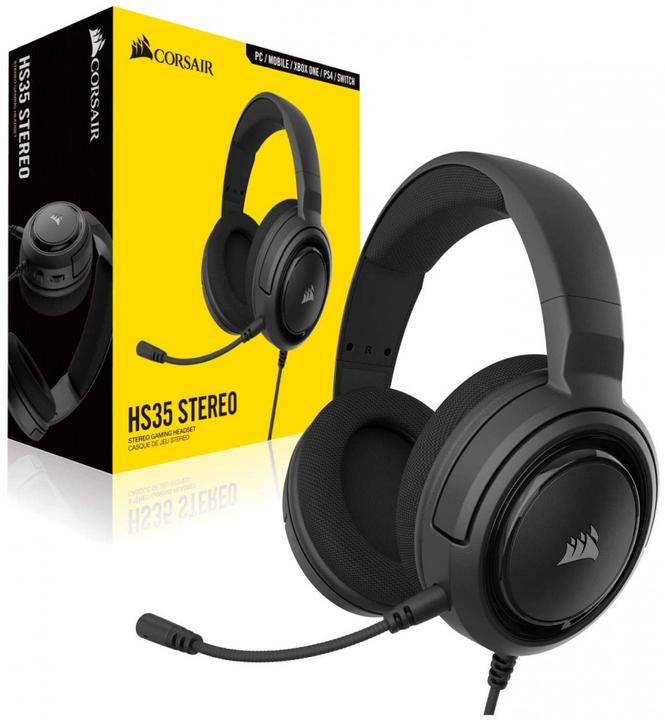 Image du produit Corsair HS35 Carbon Black Stereo-PC (Filaire)