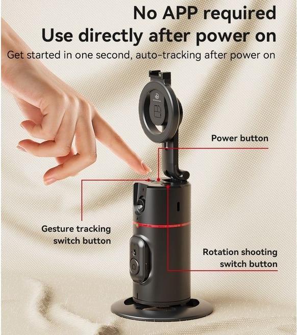 Produktbild Yesido 360° AI Auto Face Tracking Camera Tripod (Smartphone, 0.37 kg)