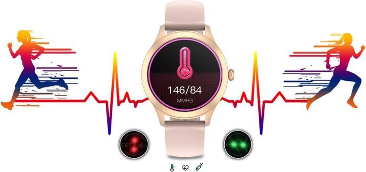 Immagine prodotto Gino Rossi Damen-SMARTWATCH G.Rossi SW014G-3 Roségold, Silikonarmband