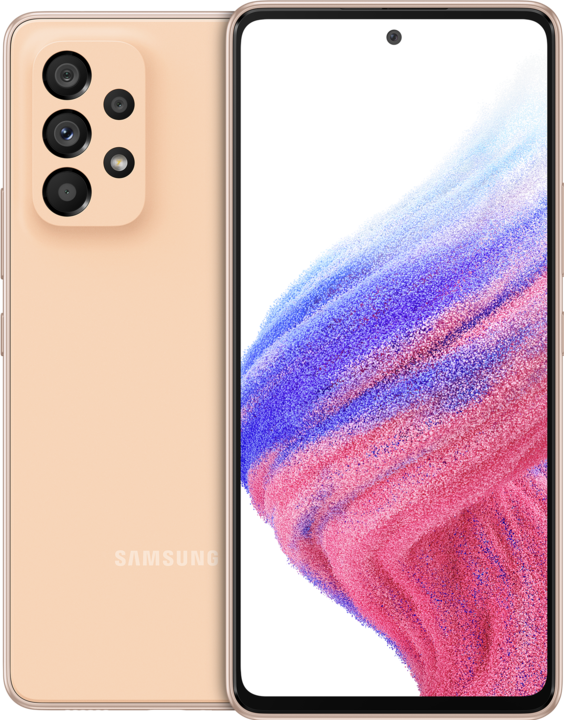 Produktbild Samsung Galaxy A53 5G (128 GB, Awesome Peach, 6.50", Dual SIM, 64 Mpx, 5G)