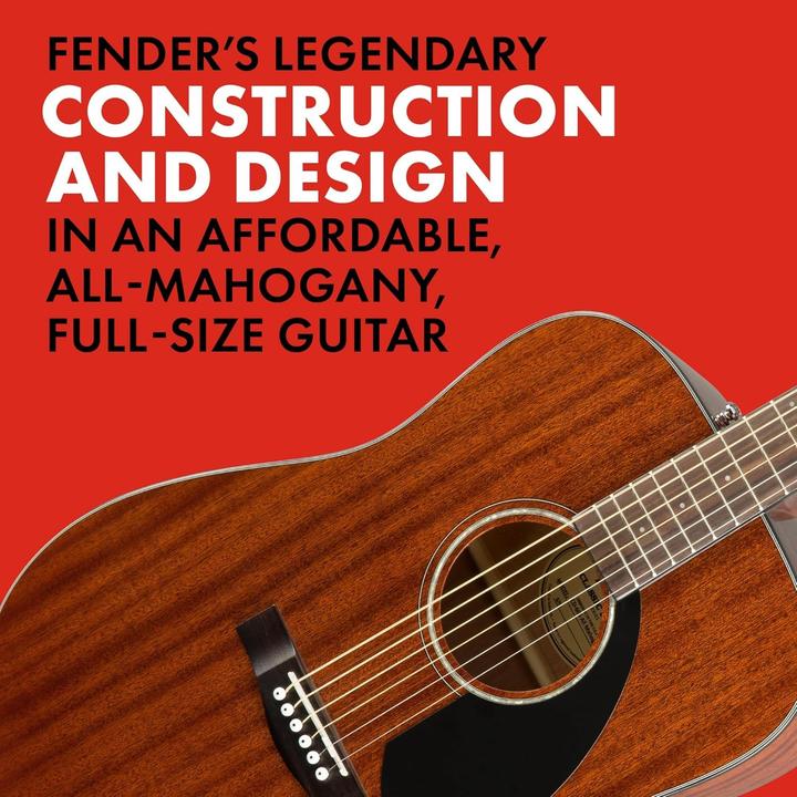 Image du produit Fender Classic Design CD-60S tout acajou westerngitaar acoustique (Guitare occidentale, Touche en noyer, Table d'harmonie en acajou massif, Barre de noyer, table et éclisses en acajou laminé)