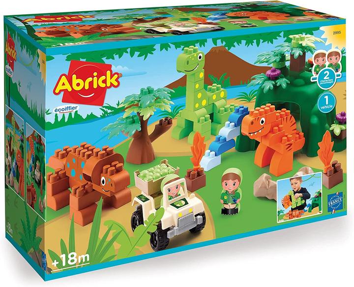 Produktbild Ecoiffier Abrick Bricks Land der Dinosaurier 87 Elemente.