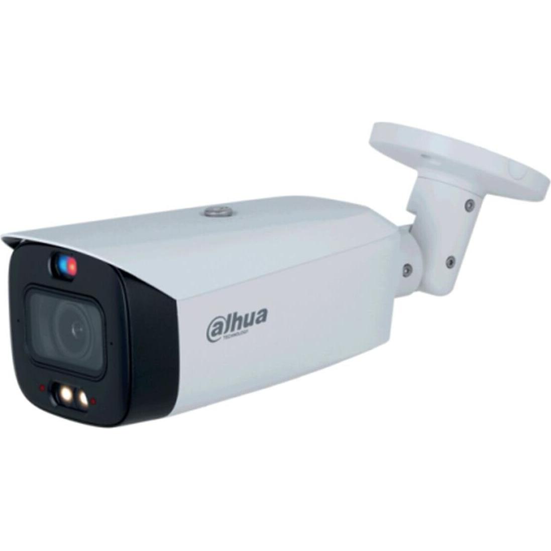 Dahua DH-IPC-HFW3449T1-AS-PV Telecamera di rete WizSense Bullet da 4MP a focale fissa (2688 x 1520 pixel), Telecamera di rete, Bianco