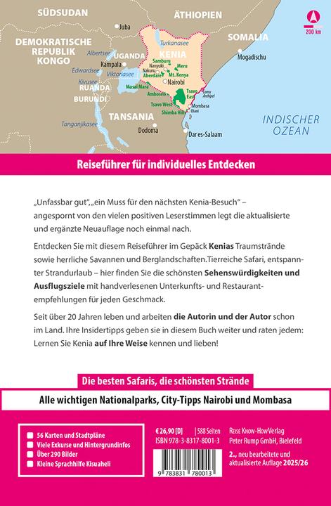 Produktbild Reiseführer Kenia (Deutsch, Isabelle Graedel, Werner Zeppenfeld, 2025)