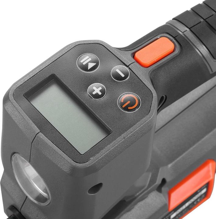 Actual product image Fuxtec 20V Battery Compressor FX-E1CI20 SET with 1 x Battery 2Ah, 1 x Charger 1A