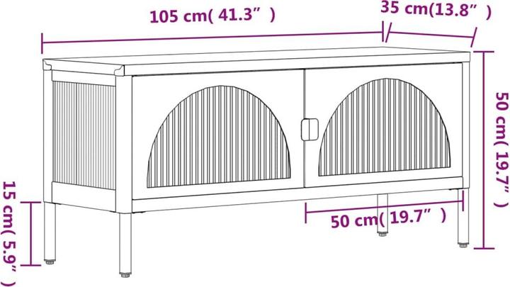 Immagine prodotto vidaXL TV-Schrank (105 x 35 x 50 cm)