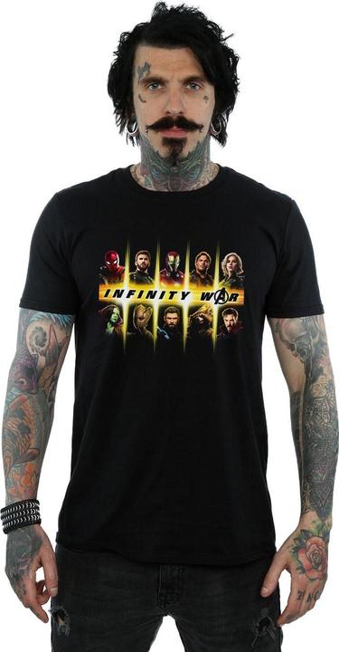 Actual product image Mens Avengers Infinity War Team Lineup T-Shirt (M)