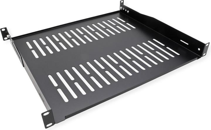 Value 19"-Fachboden 1HE, T: 400 mm, < 25 kg, U-Form