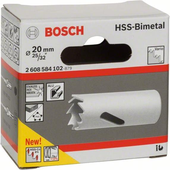 Thumbnail - Bosch Professional Zubehör, Lochsäge, Lochsäge HSS-Bimetall für Standardadapter, 20 mm, 25/32-Zoll (20 mm)