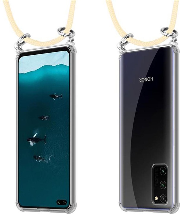 Produktbild Cadorabo TPU Handy Kette SILBER Cover