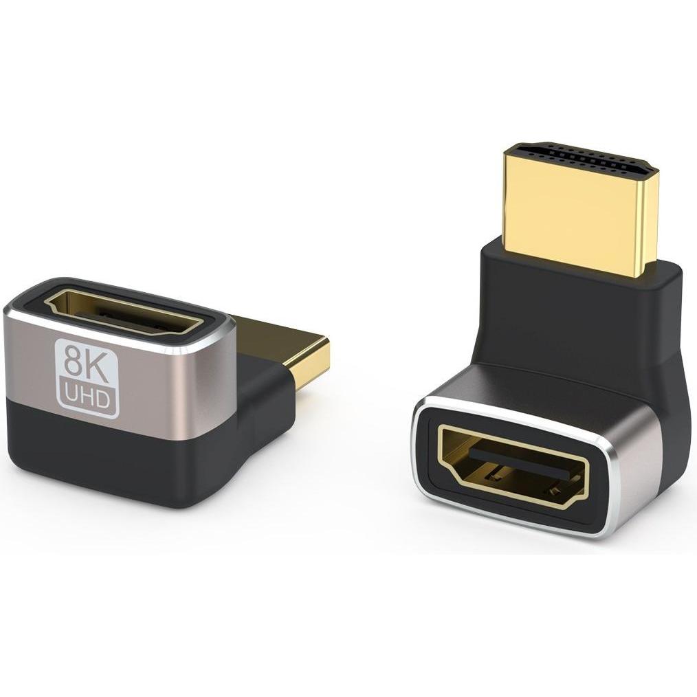 PremiumCord Adattamento spojka 8K HDMI A - HDMI A, F/M, zahnutá do pravého úhlu 90° (HDMI), Adattatore dati + video