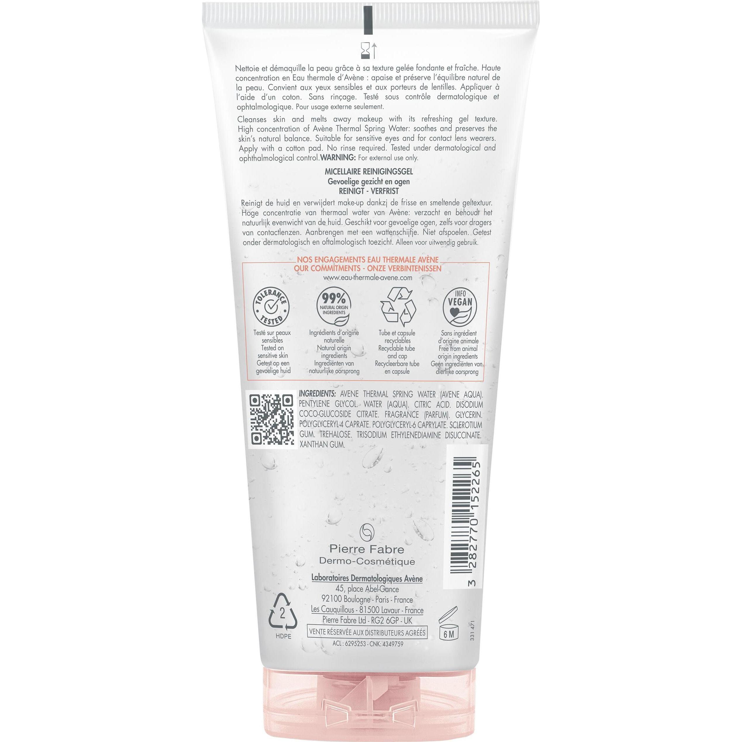 Thumbnail - Avène, Gesichtsreinigung, Mizellengel zum Entfernen von Make-up (Make-Up Entferner, 200 ml)