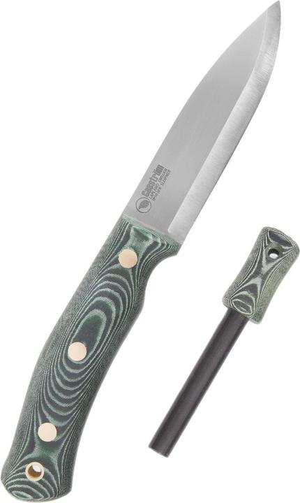 Produktbild Casström Swedish Forest Knife No 10 grünes Micarta + Feuerstahl (10 cm)