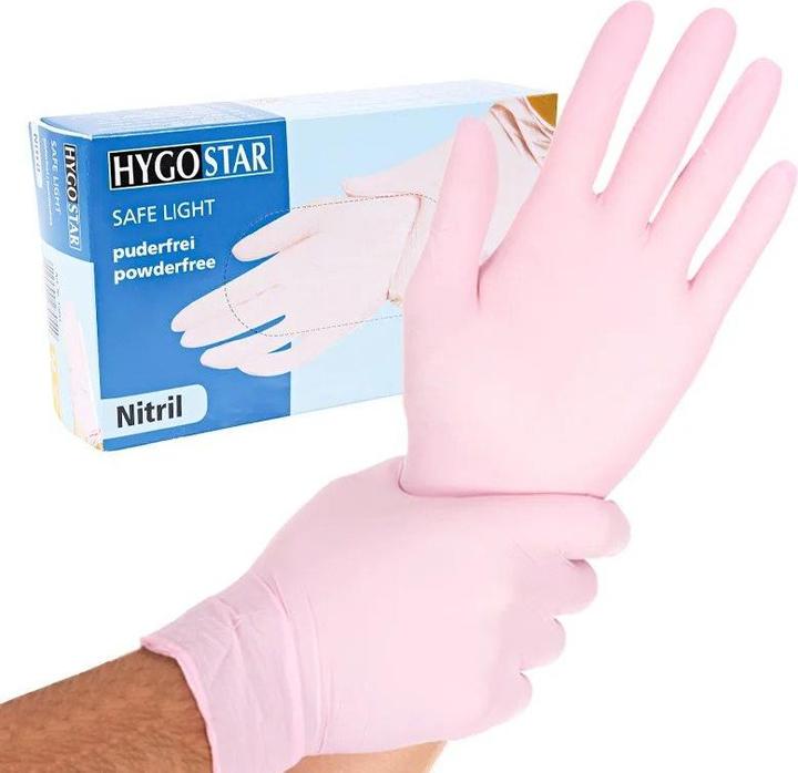 Produktbild Hygostar Nitrilhandschuhe SL Rosa M (M)