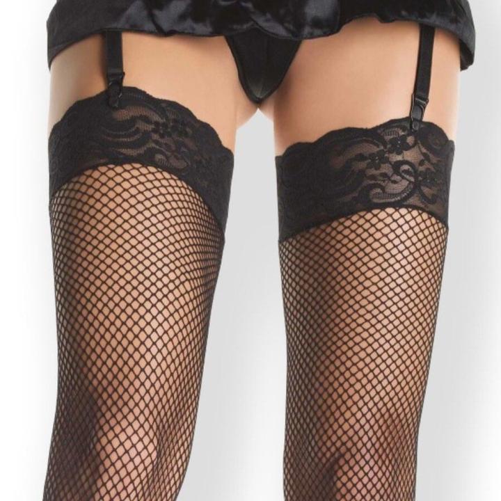 Actual product image Leg Avenue Fishnet stockings (46, 48, 50)