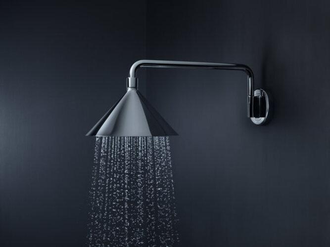 Actual product image hansgrohe Overhead shower AXOR 240 2jet DN 15 m shower designed by Front chrome