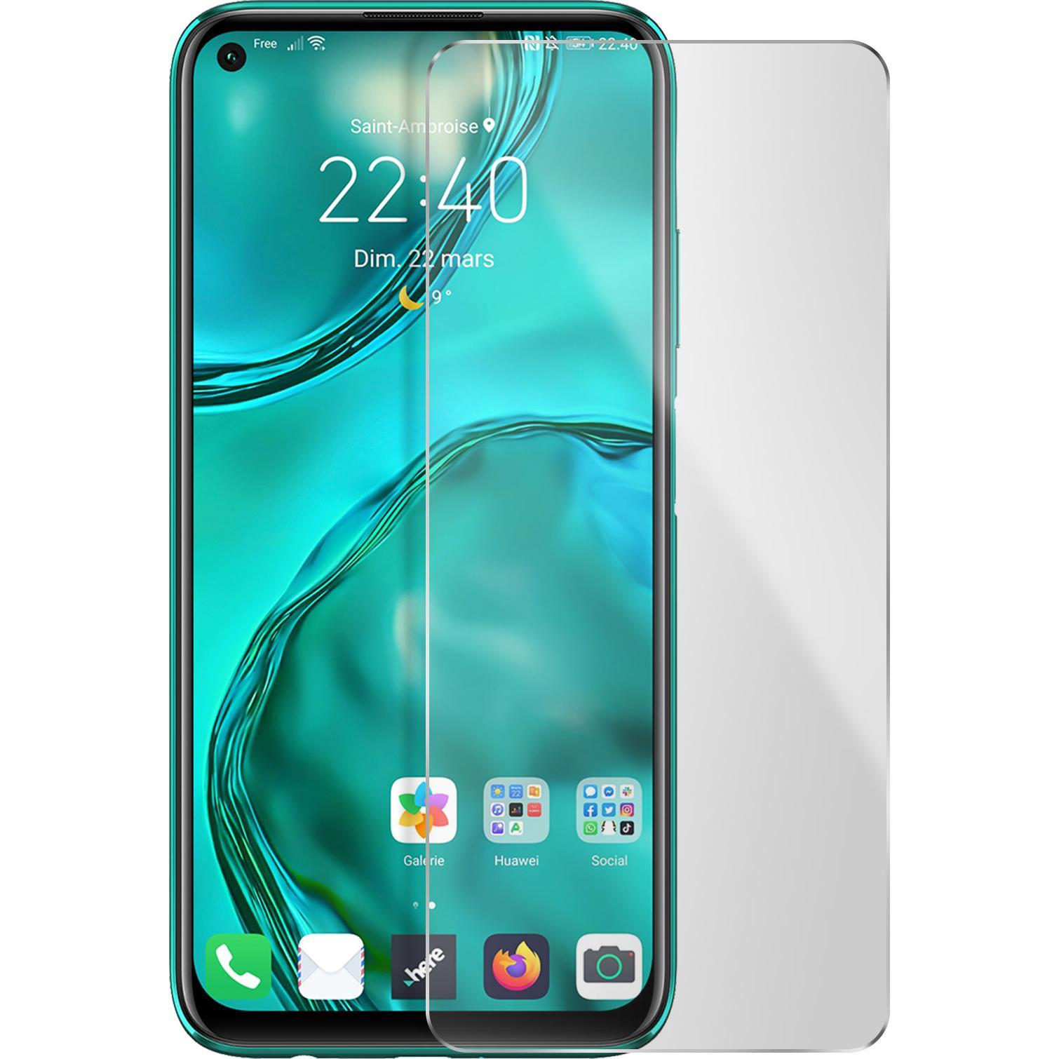 Avizar Kristallklare Folie, Glas-Displayschutz (1 Stück, Huawei P40 Lite), Smartphone Schutzfolie, Transparent