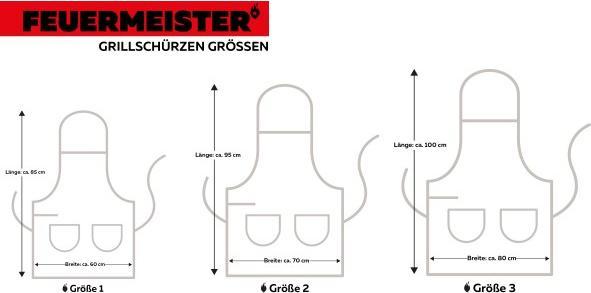 Image du produit Feuermeister Tablier de barbecue en cuir antique, anthracite, taille 2 (L)