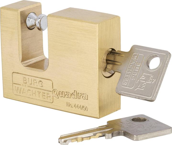 Actual product image Burg Wächter 28591 Padlock 50.00 mm different locking Brass Sch