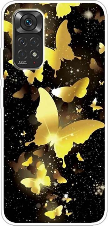 Produktbild Cover-Discount Xiaomi Redmi Note 11 Pro / 12 Pro - Softes Silikon Case Schmetterling gold (Xiaomi Redmi Note 12 Pro)