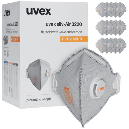 Produktbild Uvex Safety Uvex silv-Air classic 3220 8763220 Feinstaubmaske mit Ventil FFP2 15 St. DIN EN 149:2001 (FFP2, 15 x)