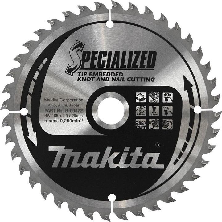 Produktbild Makita Kreissägeblatt-Tiefzahn nagelfest 235x30mm T48
