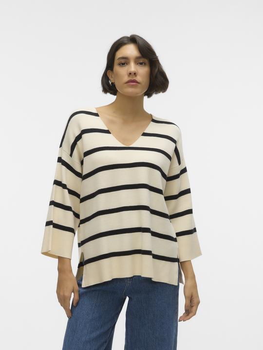 Produktbild Vero Moda V-Ausschnitt Tief angesetzte Schulter Pullover Strickpullover (L)