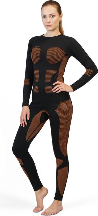 Produktbild Normani 2 x Thermooberteil Langarm Shirt Skiunterwäsche für Damen - 9873 (L, XL)