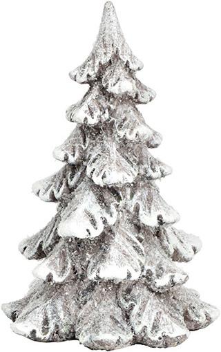 G. Wurm Christmas Tree with Glitter made of Poly white (W/H/D) 11x15x10cm