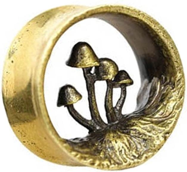 Actual product image Chaotic Trading Flared tunnel gold-plated mushrooms (Brass)
