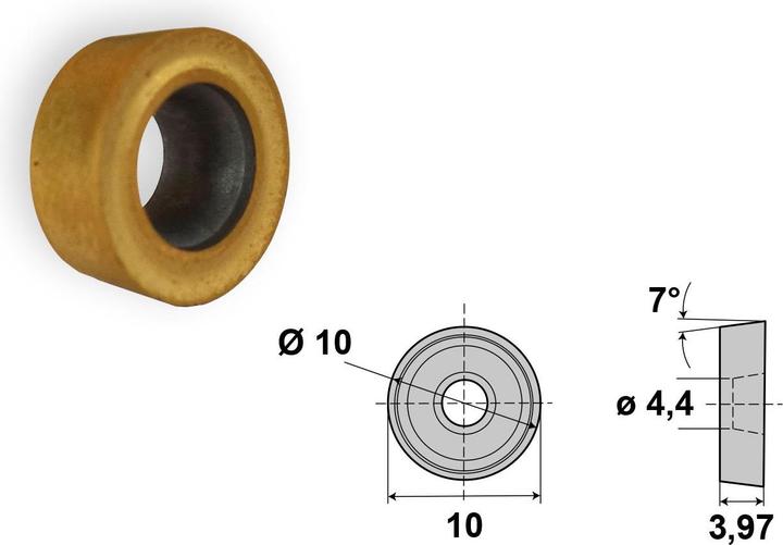 Actual product image Paulimot Drehmeissel mit Schneidplatte 14 x 14 mm SRGCR1414H10