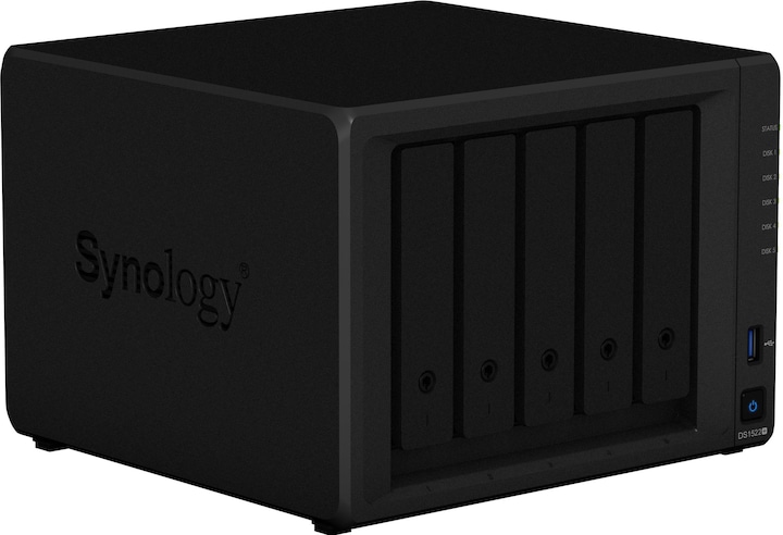 Actual product image Synology DS1522+ (5 x 6 TB, Synology HAT 33xx)