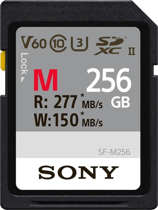 Sony SF-M series (256 GB, SDXC, U3, UHS-II)