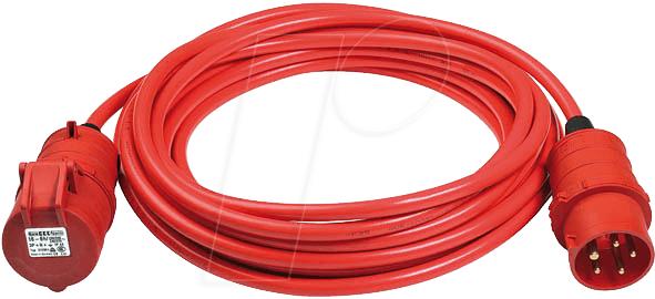 Actual product image Brennenstuhl Power Extension Cable Red 2 (25 m, CEE)