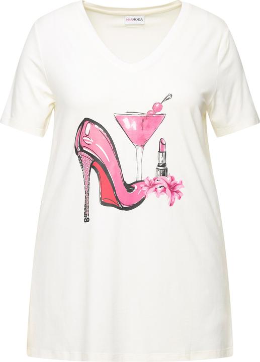 Produktbild Miamoda T-Shirt, A-Linie, Pumps-Motiv, Halbarm (52)