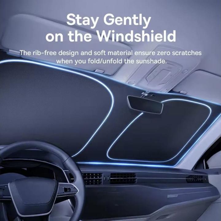 Actual product image Baseus Windshield Sunshade GoTrip DT1, 80cm x 150cm, Black