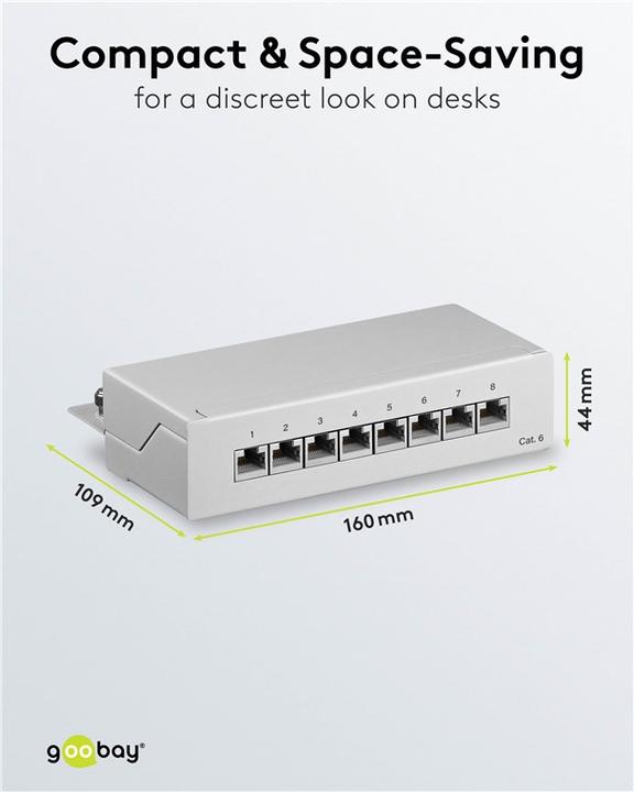 Actual product image Goobay Patch Panel RJ-45 X 8