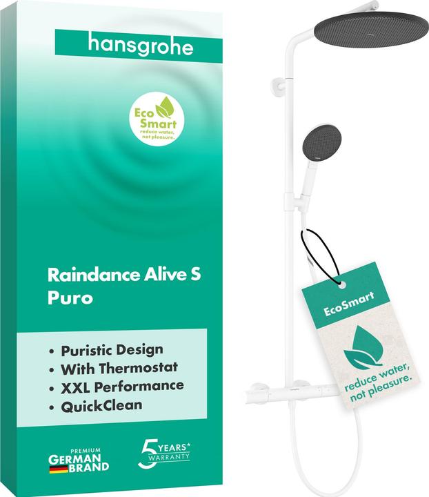 Matt white with graphite-coloured spray panels