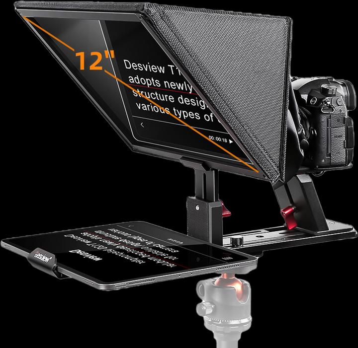 Produktbild Rollei Desview T12S - Teleprompter für 12,9" Smartphones & Tablets (Teleprompter)