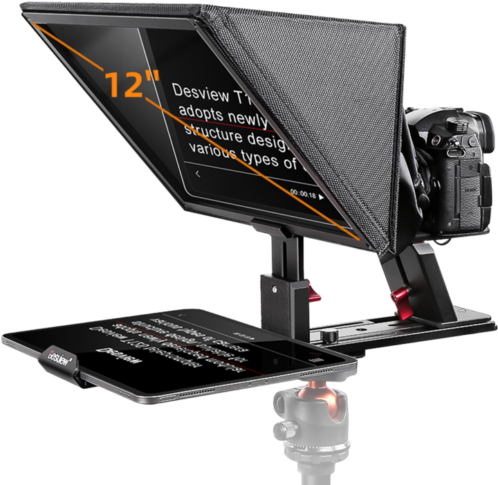 Actual product image Rollei Desview T12S - Teleprompter for 12.9" smartphones & tablets (Teleprompters)