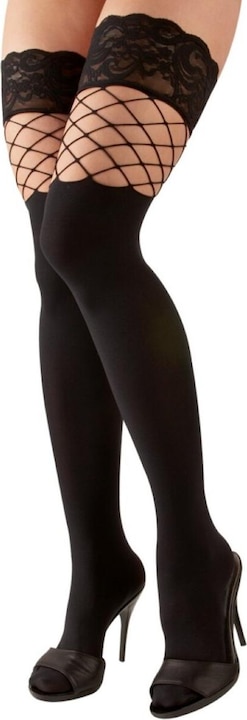 Actual product image Cottelli Collection Stockings with mesh detail (M, L)